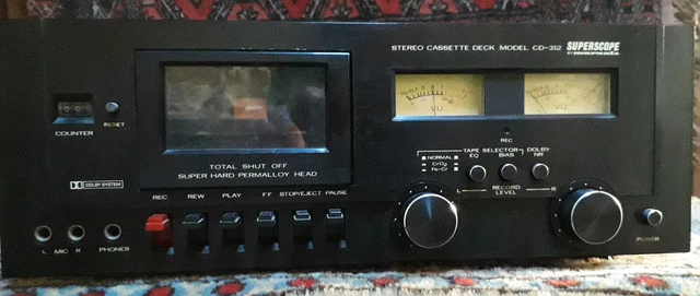 Lecteur de cassettes, Stereoo Deck  Superscope-Marantz collector