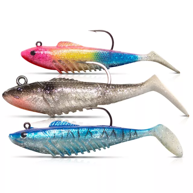 Squidgies Slickrig 80mm Soft Plastic Fishing Lure - Choose Colour BRAND NEW @ eB