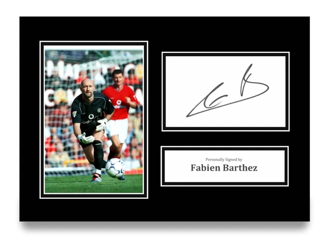 Fabien Barthez Hand Signed Manchester United 12x8 Photo 11
