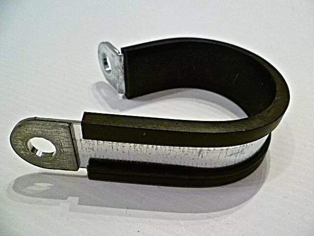 CABLE SAFE P CLIPS - RUBBER LINED - CARBON STEEL- 3 mm To 110 mm - Buy 5 To 100