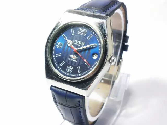 Vintage  Citizen  Automatic 8200 Movement Date Dial Wrist Watch For Mens D284