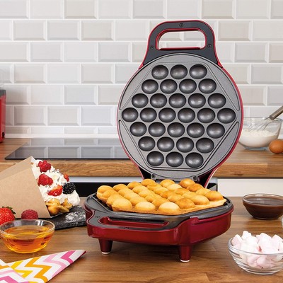 CucinaPro Bubble Waffle Maker Piastra elettrica Antiaderente per Waffle all'uovo di Hong Kong Pronta in Meno di 5 Minuti 