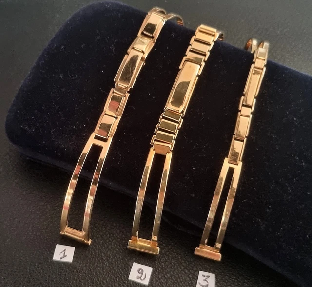 Bracelet De Montre Vintage ZRC – Acier Plaqué Or – Largeur 10 Ou 12 Mm – Fabrication Française