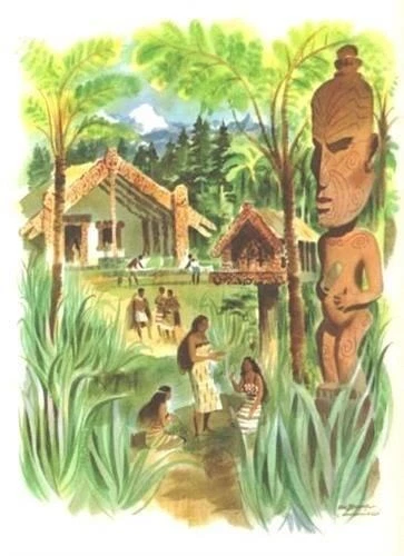 Matson Lines Menu Macouillard New Zealand SS Monterey 1960 TIKI