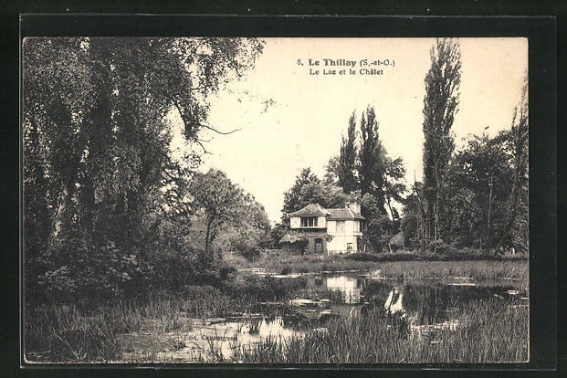 CPA Le Thillay, Le Lac et le Chalet
