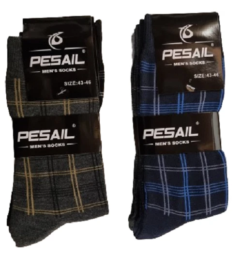 Pesail Lot 6 Paires Chaussettes,Chaussette Homme,Chaussette Coton Mellange De Co