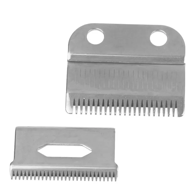 Repuesto de hoja de cortadora de pelo precisión 2 orificios hoja móvil accesorio de acero Sn