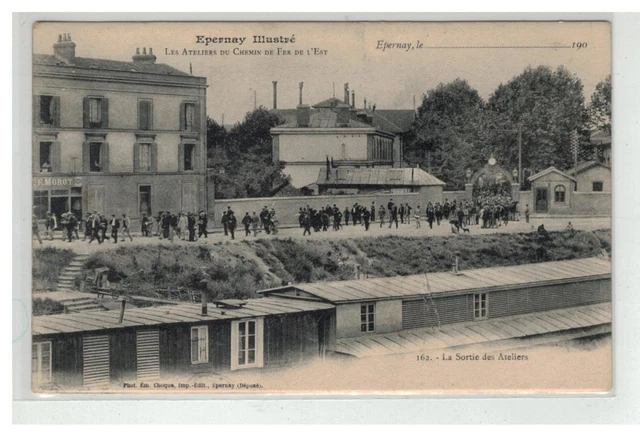 51 Epernay Illustre Les Ateliers Du Chemin De Fer De L Est
