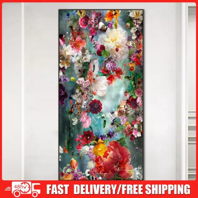 Flowers Wall Oil Paint By Number Kit Poster Home Decor Canvas Painting Artworks