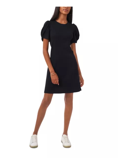 MSK Womens Knit  Pouf Sleeve Sheath Dress