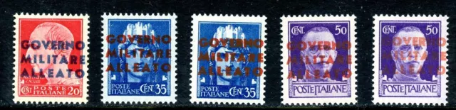 Italy Bush 10-14 MNH AMG Naples Issue