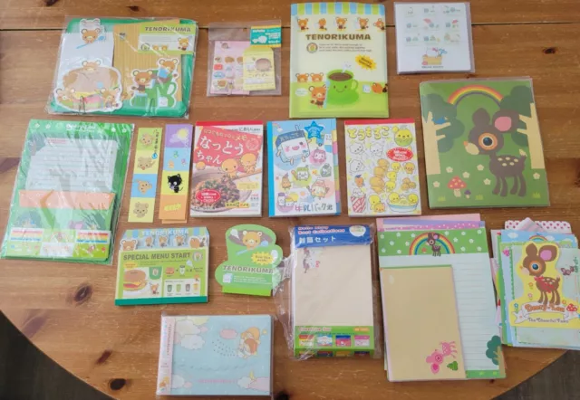 Sanrio Crux Hello Kitty Deery Lou Tenorikuma San-X Kawaii Stationery Vintage LOT Sanrio Crux Hello Kitty Deery Lou Tenorikuma San-X Kawaii Stationery Vintage LOT