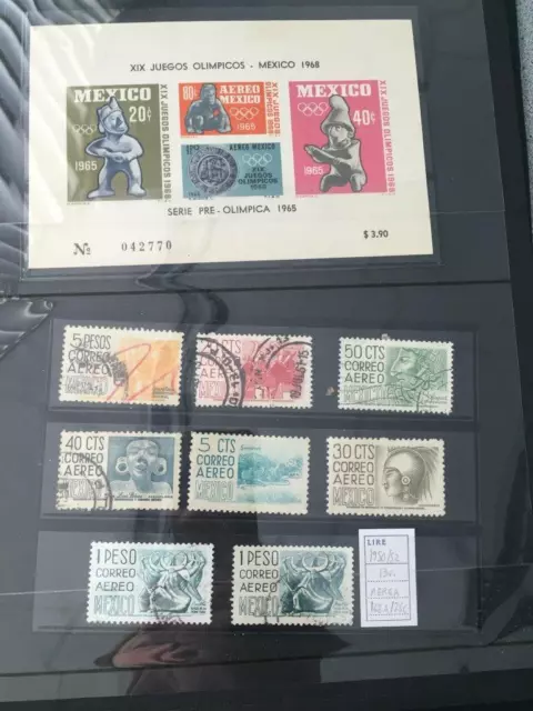 Briefmarkensammlung Mexiko / Mexico mit Postakarten usw. - siehe Bilder