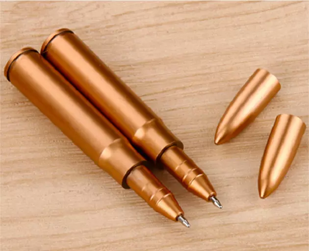 Bullet Pen. Stationary. Novelty. Ideal For Military Enthusiast. Fathers Day. X 2