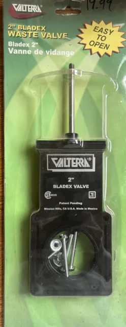 Valterra T1002Vp Replacement 2" Plastic Handle Bladex Waste Valve Rv, Camper