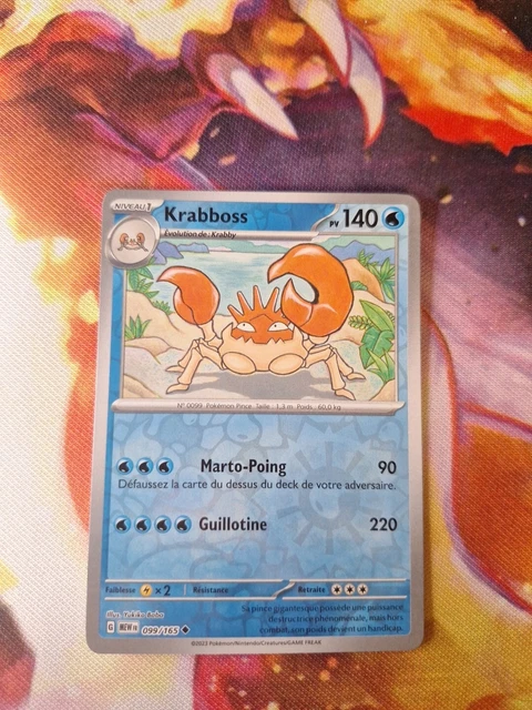Pokemon Card - Krabboss Reverse - 099/165 - EV3.5 151