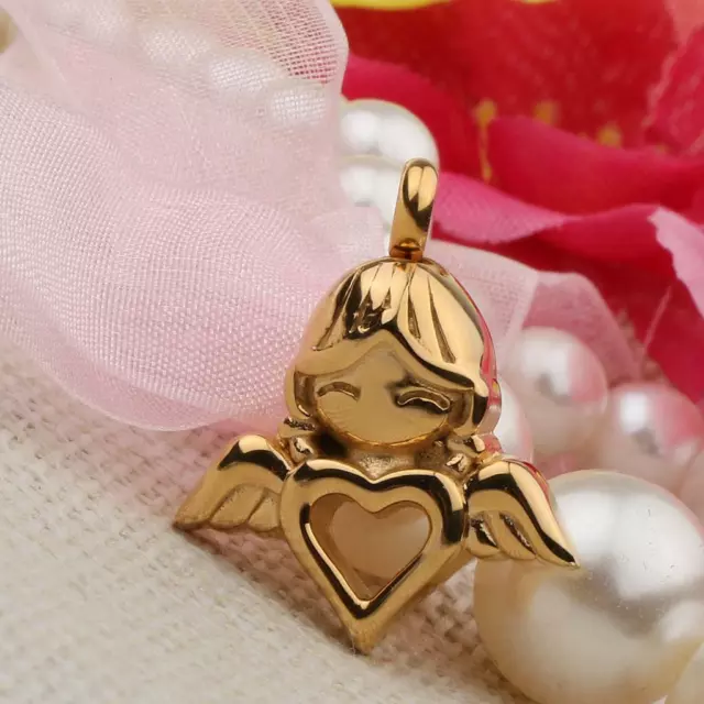 Angel Heart & Wings Cremation Jewelry Ashes Keepsake Memorial Urn Necklace
