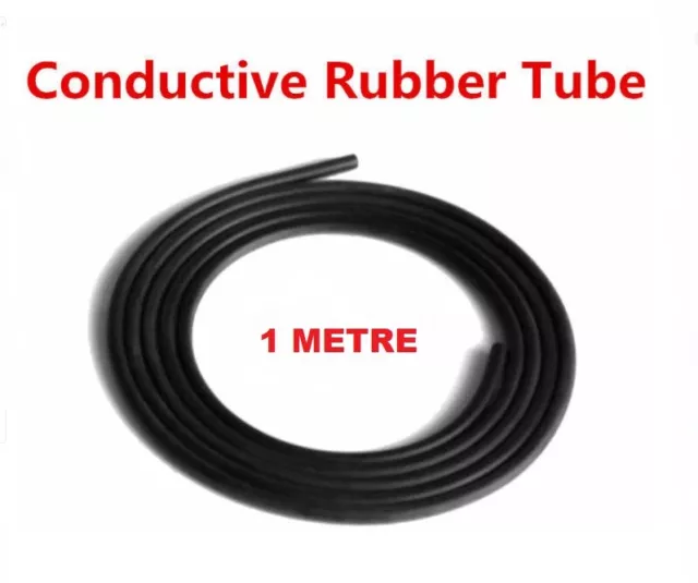 Conductive Silicone Rubber Tube TENS / ESTIM / E-STIM Machine 4mm OD 1.5mm ID