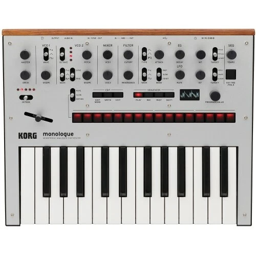 Korg Monologue Silber Analoger Synthesizer | Neu