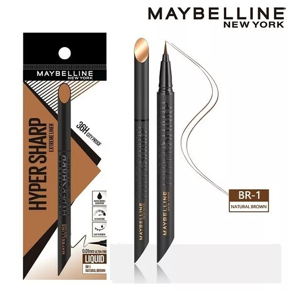 [Maybelline New York] Hyper Sharp 36H Extrême Eye-Liner BR-1 Marron Naturel Neuf