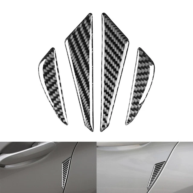 4* Carbon Fiber Car Door Guard Strip Scratch Protector Trim Replacement Part