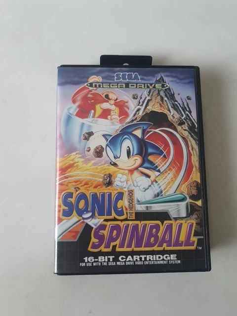 Jeu Sega Mega Drive Sonic The Hedgehog Spinball - Très Bon état, Boîte Et Manuel