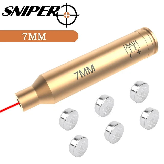 7MM REM REMINGTON MAG Laser Boresight with 6X Batteries Laser Bore
