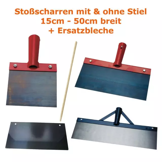 Stoßscharren Stossscharre 15cm 30cm 50cm Eiskratzer Eisscharre NEU Bodenschaber