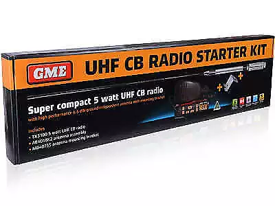 GME BRAND 5 watt FM Modulation UHF CB radio starter kit with the latest DSP