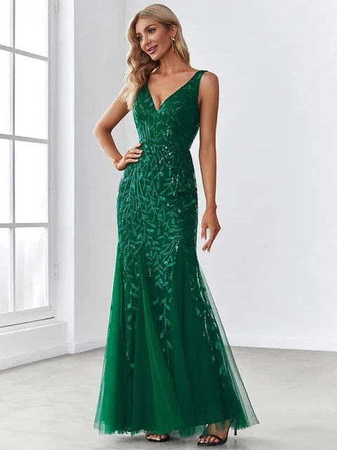 EVER PRETTY GREEN Sequin Maxi Prom Ball Gown Quiz Evening Party Dress Size 16-20 42.29 - PicClick UK EVER PRETTY GREEN Sequin Maxi Prom Ball Gown Quiz Evening Party Dress Size 16-20 42.29 - PicClick UK