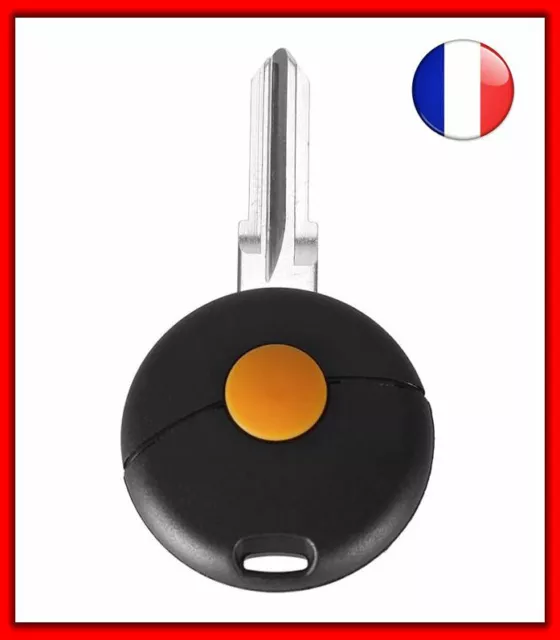 Coque Télécommande Clé Plip Pour Mercedes Smart Fortwo/Forfour - 1 Bouton + Lame - Neuf