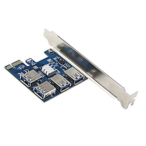 Adattatore PCI-E 1 A 6 Slot Per Mining - Riser USB 3.0 Per Schede Video Esterno - Foto 11