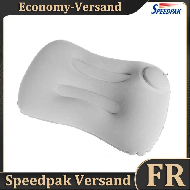 U Shaped Travel Pillow Air Inflatable Airplane Sleeping Neck Cushion (Grey) Hot