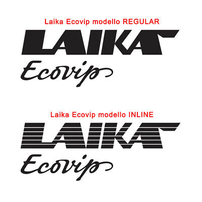 Adesivo Laika Ecovip scritta per camper in vinile 2 modelli - Kit 4 adesivi