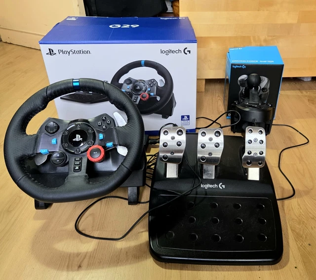 LOGITECH G29 DRIVING Force Racing Wheel + Shifter + Pedals (PS5/PS4/PC ...