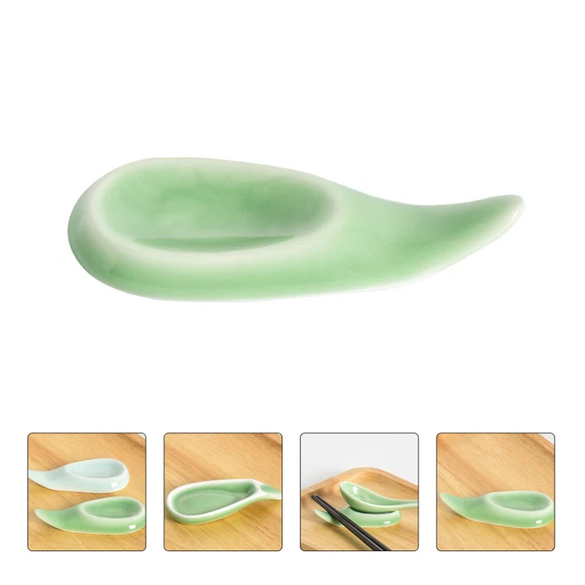 Bastones de cerámica reposar soporte para palillos cena cuchara soporte para horquilla
