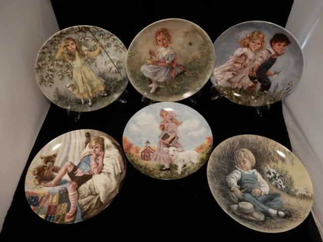Reco McClelland's Mother Goose Series Collector Plates Little Miss Muffet & more
