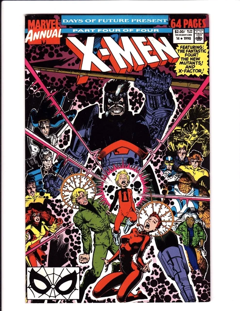 Uncanny X-Men Annual #14 1st Cameo Gambit 1990 Art Adams Marvel Comics 🔥