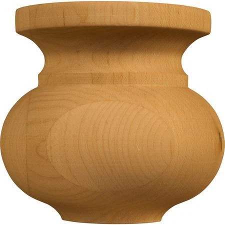 OSBORNE WOOD PRODUCTS 7213H 3 x 3 1/8 x 1 1/8 Lg. Traditional Half Round Squat