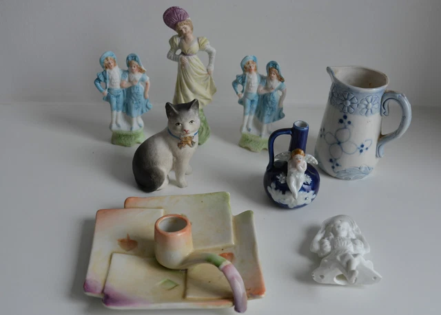 Lot De Brocante 8 Biscuits Chat Ange Jeux De Carte Personnage