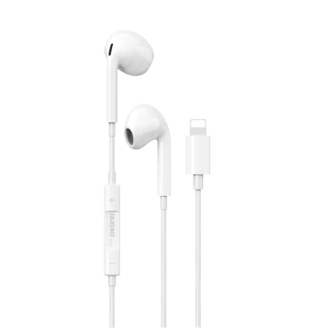 DUDAO Kopfhörer für iPhone iPad Hörer Headset In Ear mit Fernbedienung weiß