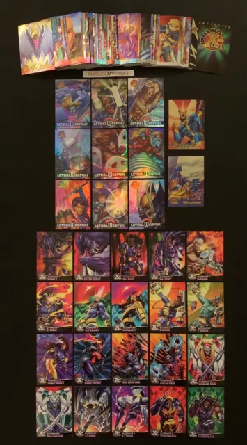 1995 Fleer Ultra X-Men Chromium Alternate X Lethal Marvel Card Singles You Choos