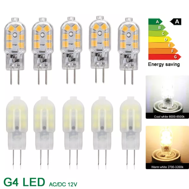 G4 LED Lampe 12V DC/AC Kaltweiß Warmweiß 5W Leuchtmittel SMD Stiftsockel Birne