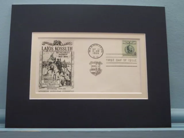 Hungarian Patriot -  Lajos Kossuth & First Day Cover of his own stamp