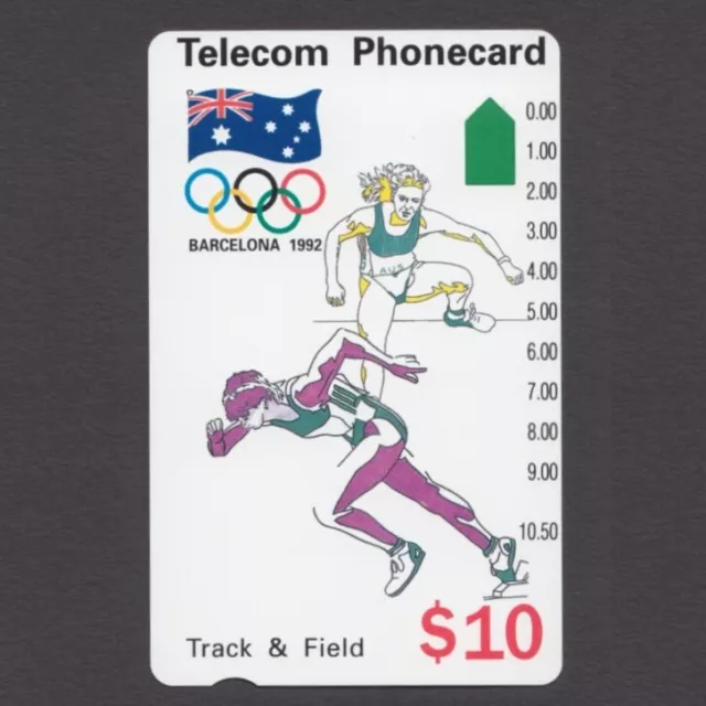 Unused MINT Telecom Anritsu Phonecard 1992 Olympics $10 SCARCE prefix number 167