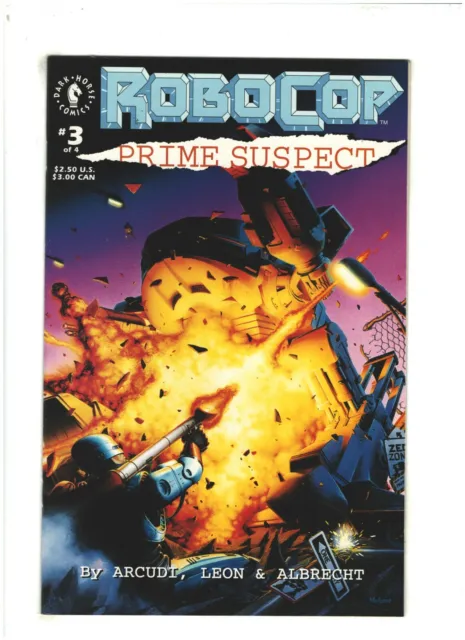 Robocop: Prime Suspect #3 NM- 9.2 Dark Horse Comics 1992 John Arcudi