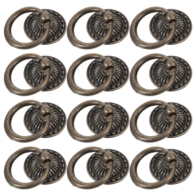12 Pcs furniture knobs bouton de tiroir de meuble Boutons Noirs Poignées De Port