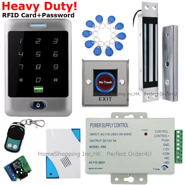 Waterproof RFID Card&Password Door Access Control System+ Magnetic Lock+ Remote