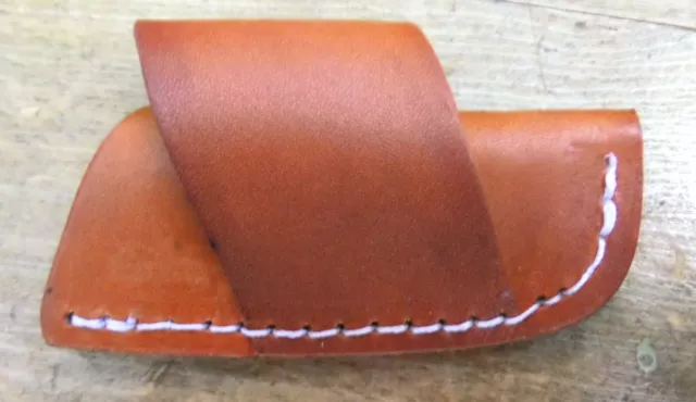 Messer Etui Leder Scheide Gürteletui Knife Sheath quer zu tragen