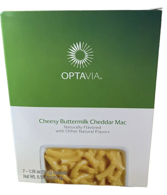 Optavia suero de leche queso cheddar Mac - 7 paquetes - nuevo - sellado - mejor para el 23/12